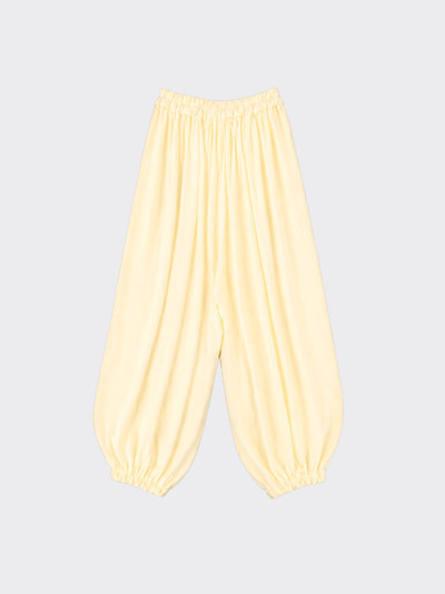Super volume harem pants yellow