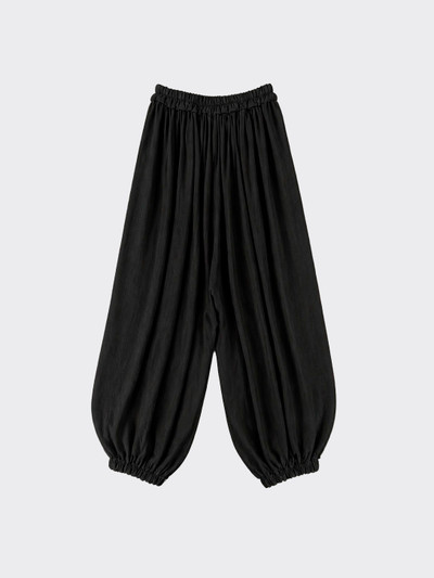 Super volume harem pants black