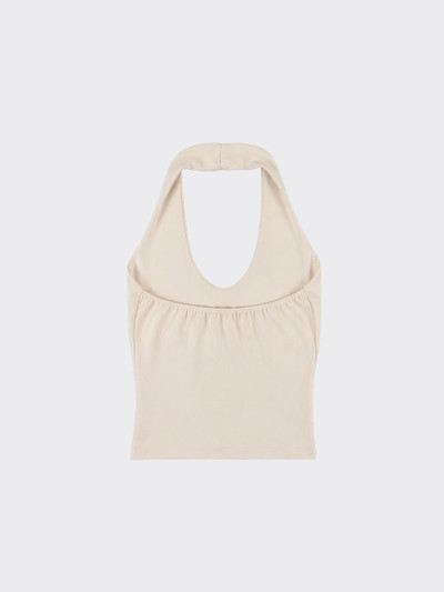Halter crop top Beige