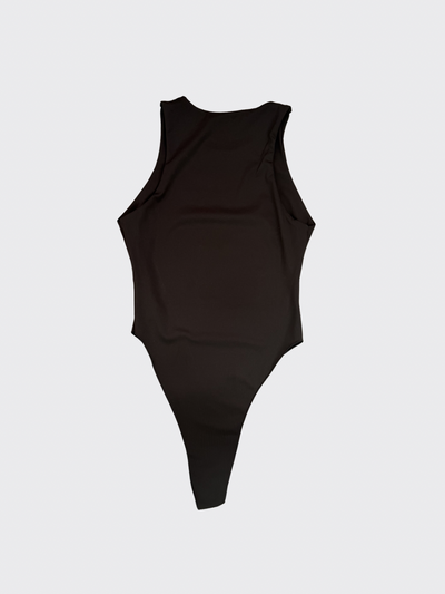 Wide-strap bodysuit Brown