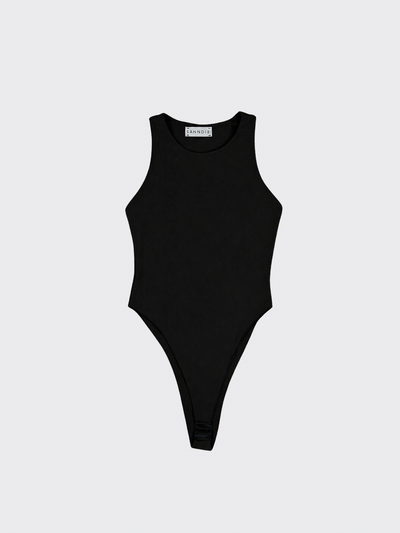 Wide-strap bodysuit Black