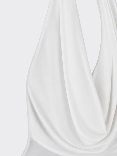 White halter bodysuit
