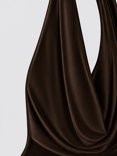 Brown halter bodysuit