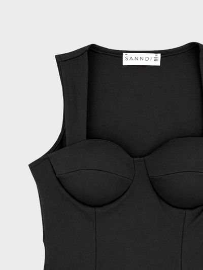 Tank corset top black