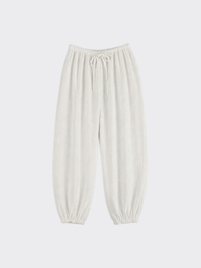 Fluid Harem Pants White