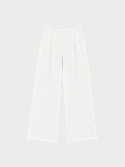 Flowy pleated trousers with pockets White