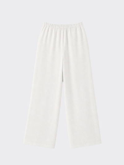 Flowy pleated trousers with pockets White