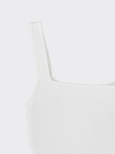 Draped tank top white