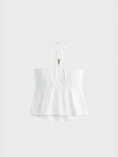 Halter top with detail in the middle