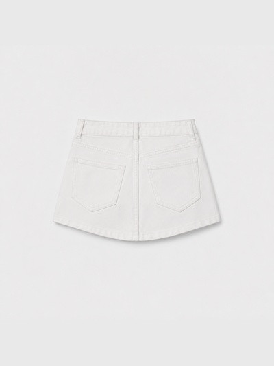S21 Denim skirt white