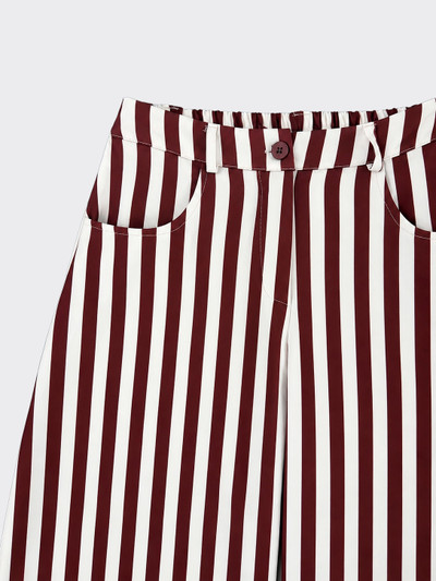 Red striped balloon pants