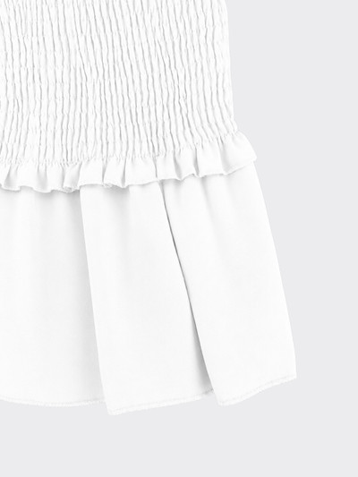 Honeycomb bandeau top white