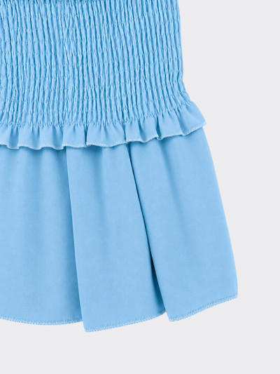 Honeycomb bandeau top light blue