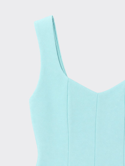 Structured peplum top turquoise