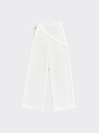 Tencel handkerchief trousers white