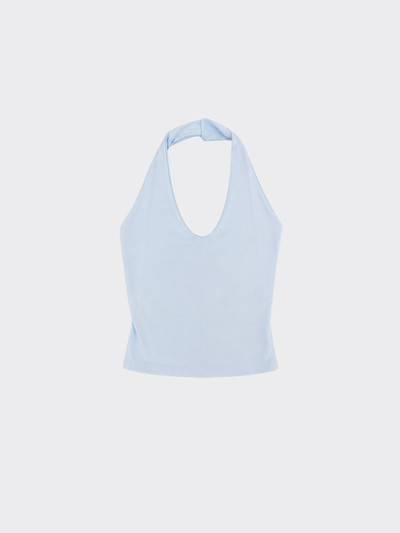 Halter crop top Light blue