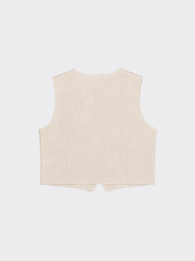 Basic linen vest