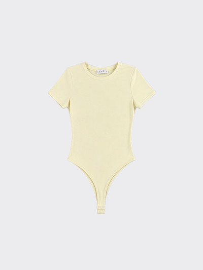 Short-sleeved bodysuit yellow