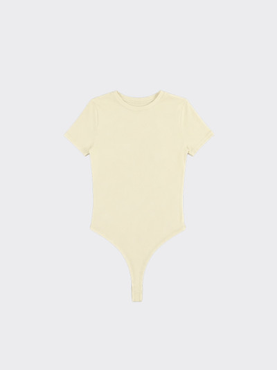 Short-sleeved bodysuit yellow
