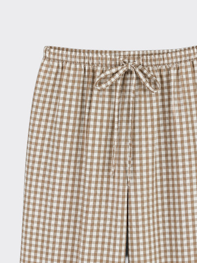 Gingham harem pants taupe