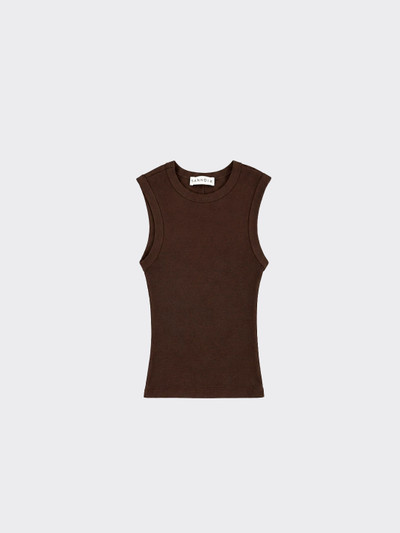 Basic tank top brown