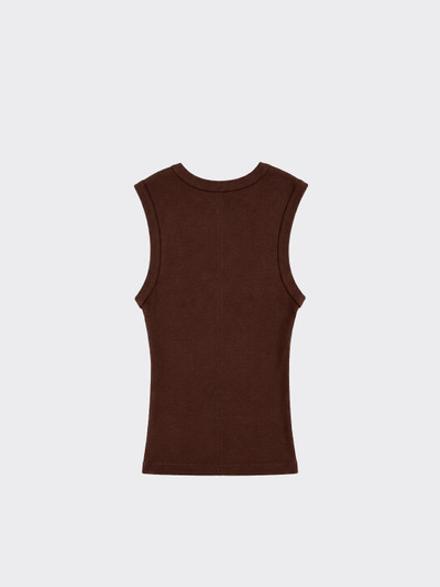 Basic tank top brown