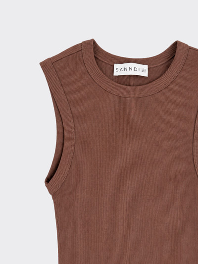 Basic tank top brown