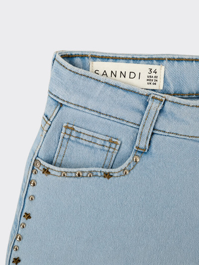 Short denim with studs and stars on sides