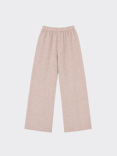 Linen-effect trousers with glitter stripes light Pink