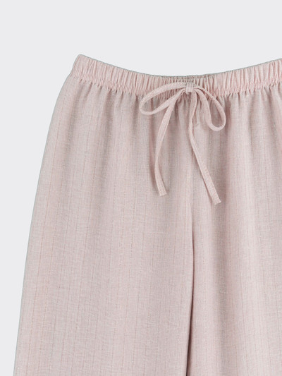 Linen-effect trousers with glitter stripes light Pink