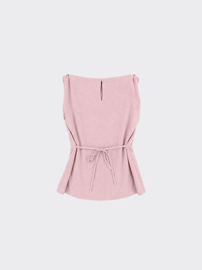 Tank top with knot detail fitted at the back pink