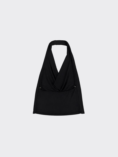 Halter top with studs black