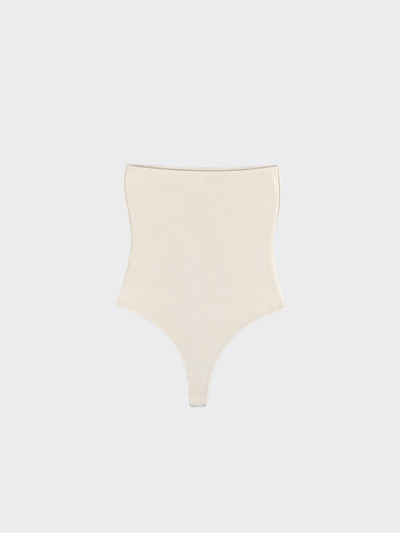 White bandeau bodysuit