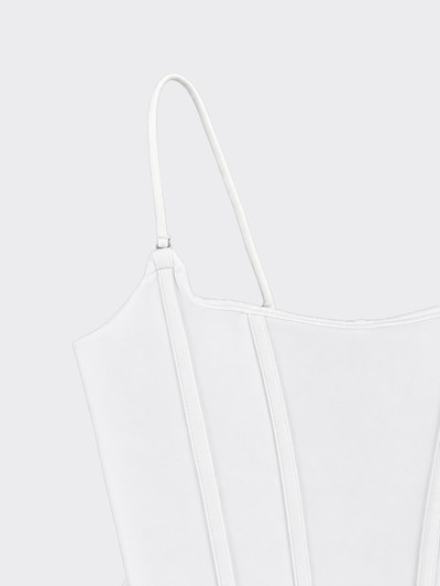 Stretch corset tank top white