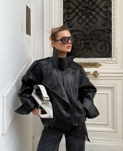 JACKET EFFECT FAUX LEATHER