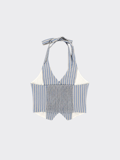 Striped blue vest