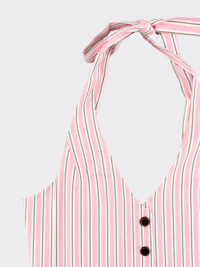 Striped pink vest