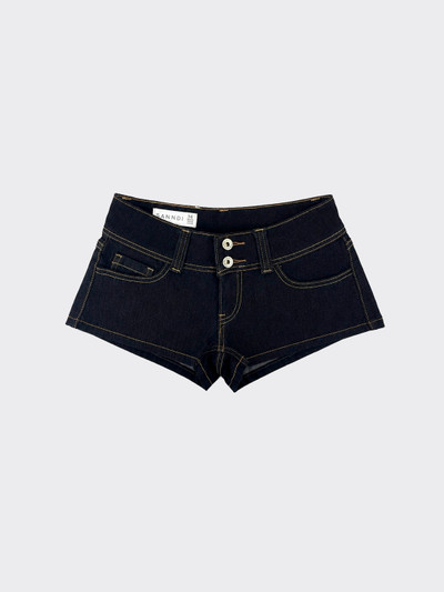 S21 Dark denim mini shorts