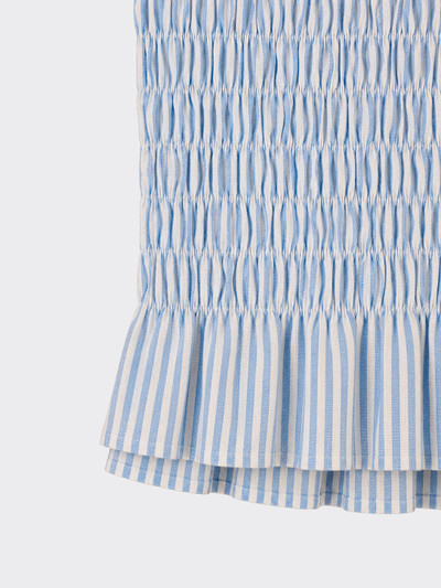 Blue striped bandeau top