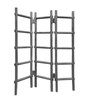 54" x 1.5" x 59" Gray, Wood, Blanket, Rack - Screen