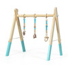 3 Wooden Baby Teething Toys Hanging Bar