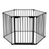 6 Panel Metal Gate Baby Pet Fence Safe Playpen Barrier