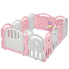 Kids Activity Center Playpen with Basket Hoop Music Box