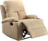 32" X 37" X 39" Beige Linen Fabric Recliner