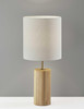 13" X 13" X 30.5" Natural Wood Table Lamp
