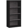 11.75" x 23.75" x 47.5" Black, Grey, Particle Board, Adjustable Shelves - Bookshelf