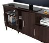 24.6" Espresso Melamine and Engineered Wood TV Stand