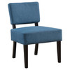 27.5" x 22.75" x 31.5" Blue, Foam, Solid Wood, Polyester - Accent Chair - 333692