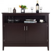 Modern Wooden Kitchen Storage Cabinet -Brown