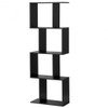 4-tier S-Shaped Bookcase